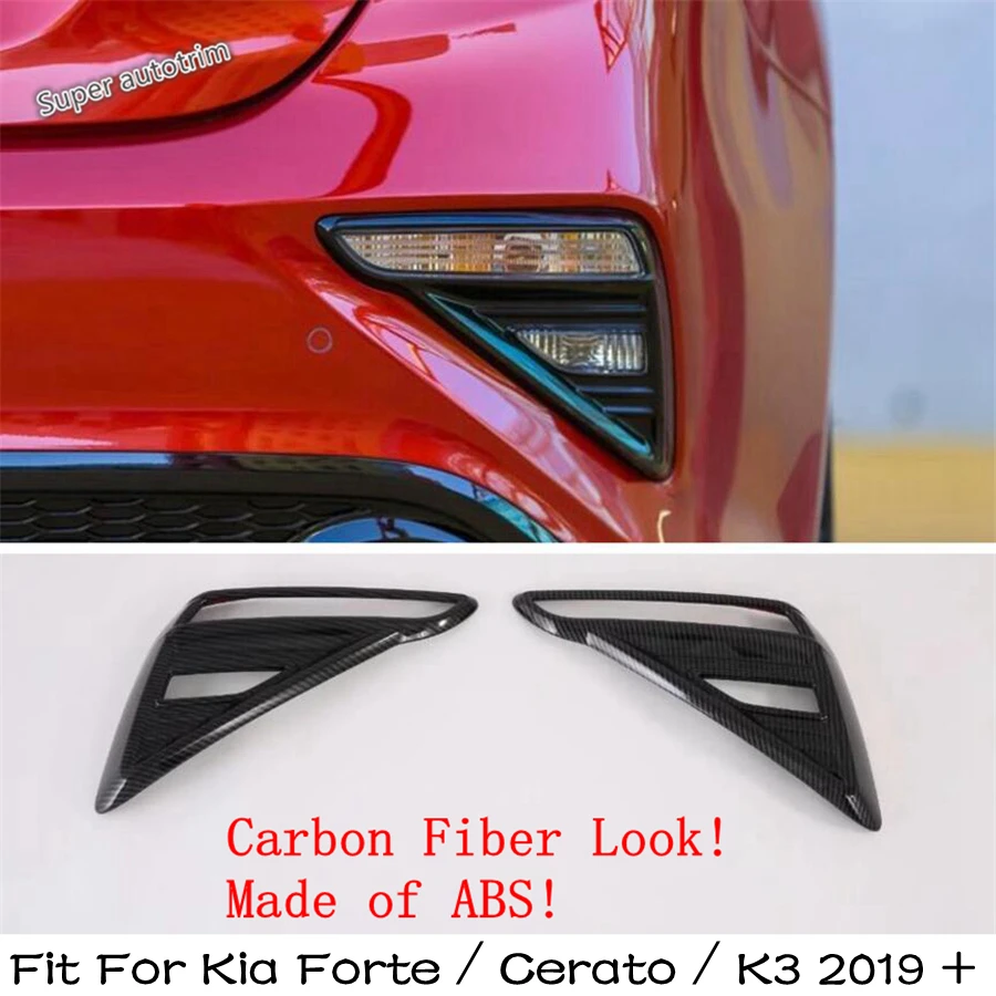 

Lapetus Rear Fog Lamp Foglight Lights Frame Cover Trim 2 Pcs Fit For Kia Forte / Cerato / K3 2019 - 2021 Accessories Exterior