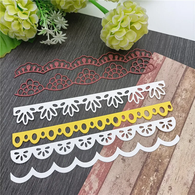 6 шт. кружевные металлические штампы трафарет высечка сделай сам Скрапбукинг