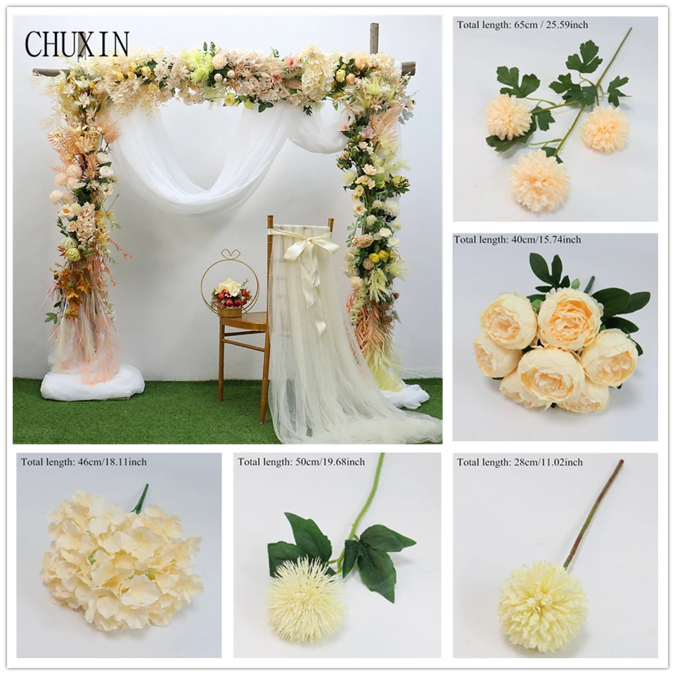 Серия шампанского свадебные украшения искусственный цветок пластиковый