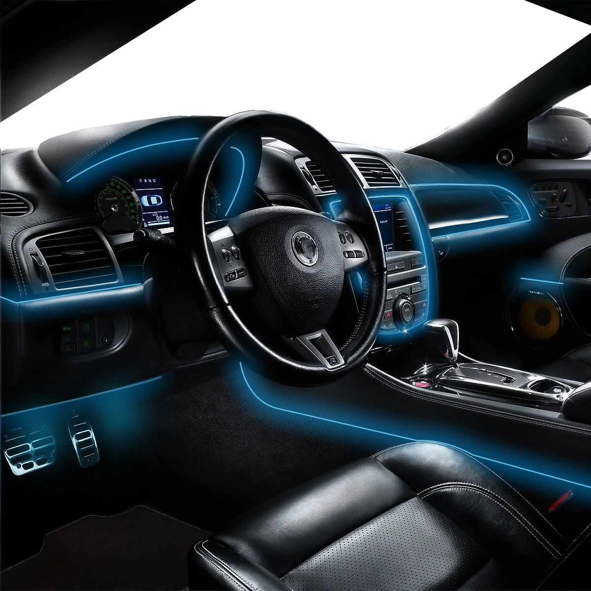 Автомобильная светодиодная интерьерная световая полоса с USB светильник Toyota Yaris