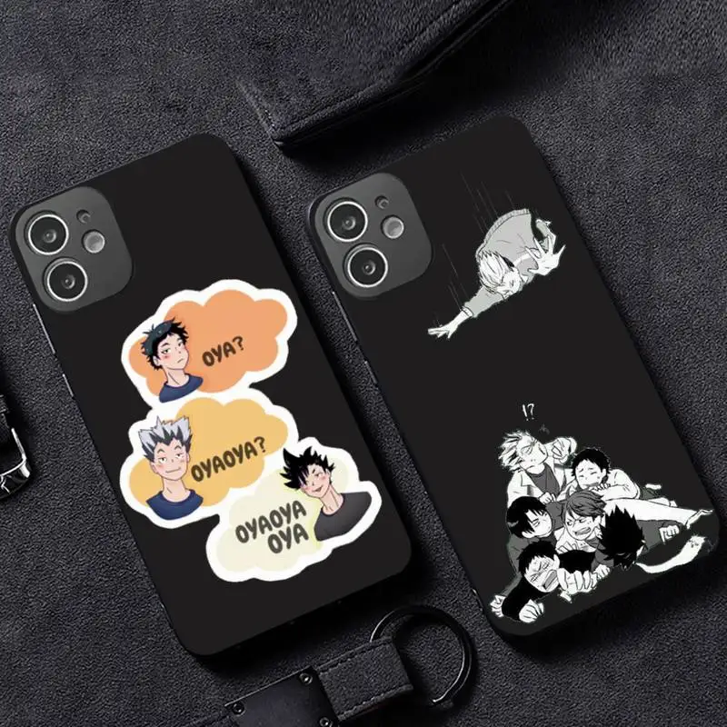 

haikyuu anime Phone Case for iPhone 12 11 mini pro XS MAX XR 8 7 6 6S Plus X 5S SE 2020