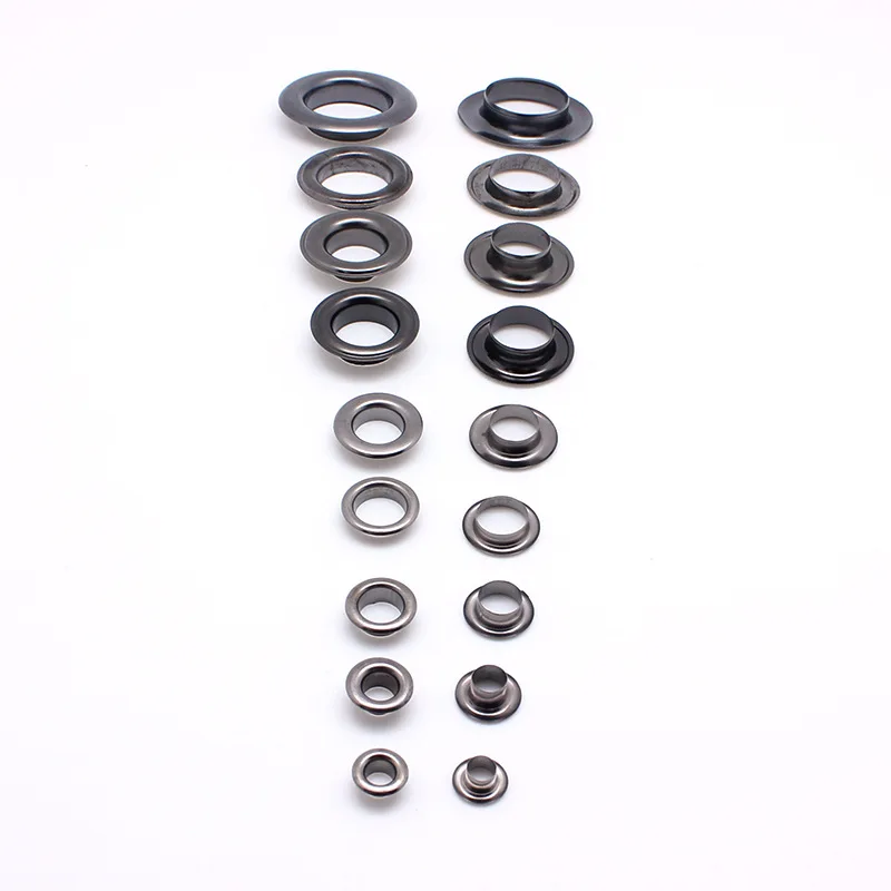 100 компл./упак. латунные черные Люверсы с прокладкой внутренний диаметр 5 17 мм для