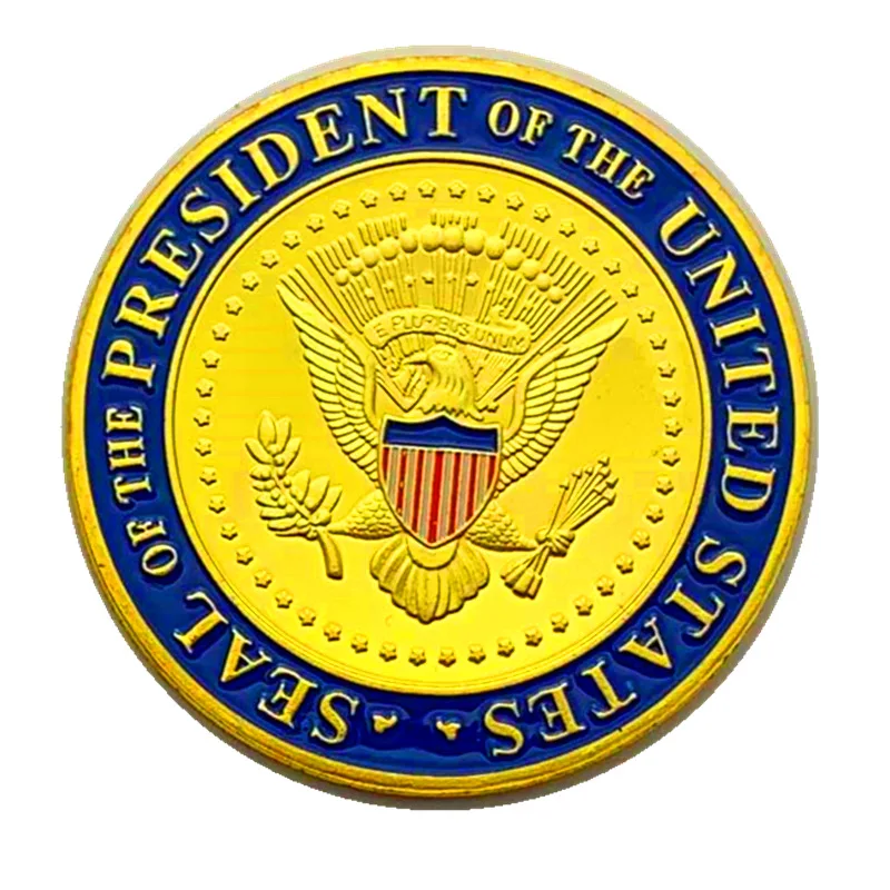 

United States Secret Service Badge Souvenir Coin Seal of The President Gold Plated Commemorative Coin 1PCS Challenge Coin