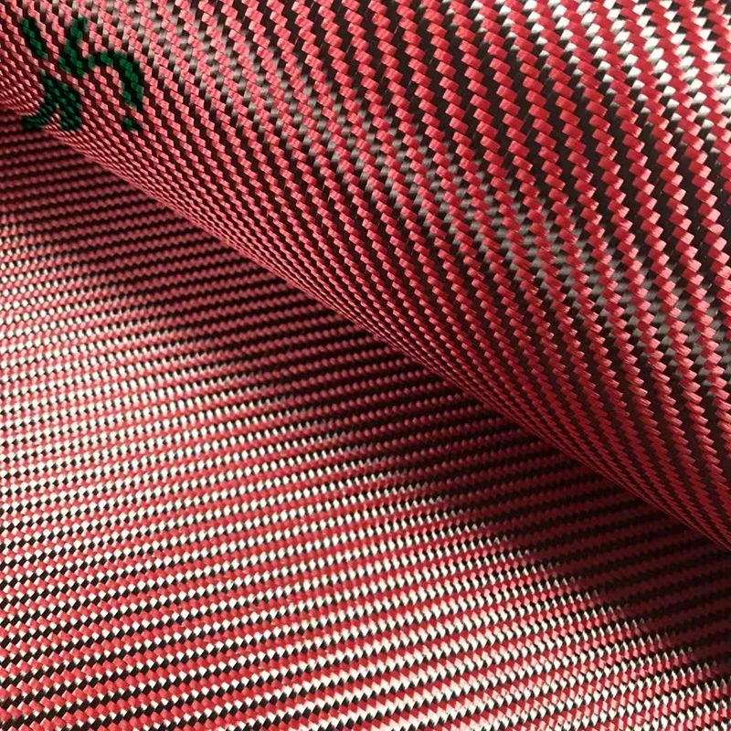 

Modification of Automobile Hood Blended with Red Kevlar and 3K200g Black Carbon Fiber Twill