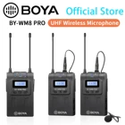 Беспроводная петличная микрофонная система BOYA BY-WM8 Pro K1-K4 UHF Для видеоинтервью Canon Nikon DSLR камера видеокамера