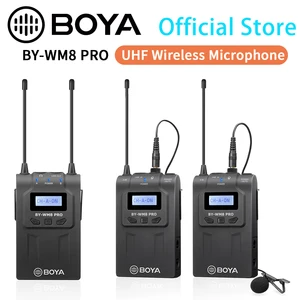 Беспроводная петличная микрофонная система BOYA BY-WM8 Pro K1-K4 UHF Для видеоинтервью Canon Nikon DSLR камера видеокамера