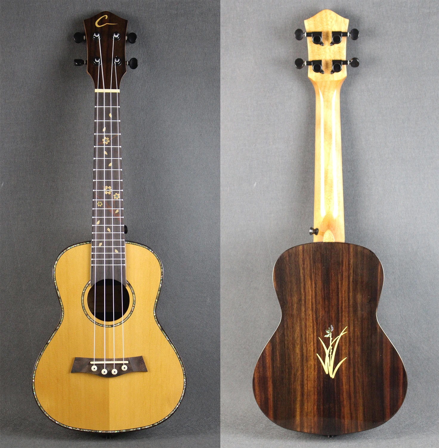 Concert Whole Solid Ukulele Spruce Top & Rosewood Side and Back укулеле 4 струны Strings Guitar With EVA hard Case | Спорт и