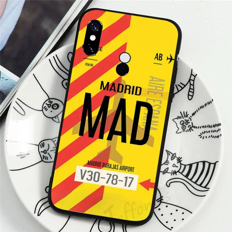 

Creativity AIR TICKET FIRST CLASS Phone Case For xiaomi redmi 9 9a 8 8a 7 7a k30 k30pro k20 k20pro mi 9 9t 9se 10 10pro 10lite