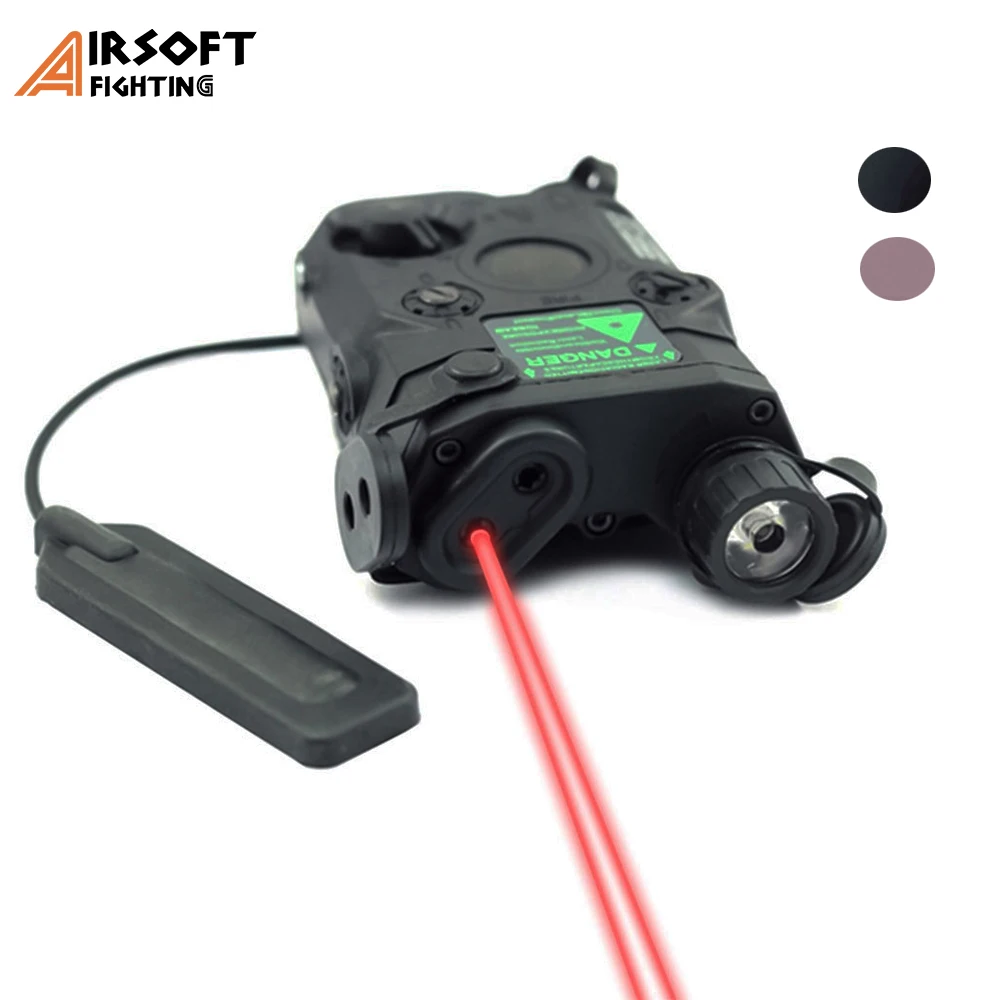 

Tactical Laser Red Dot Laser With White LED Flashlight and IR Lens 270 Lumens for Standard 20mm Rail Night Vision AN/PEQ-15