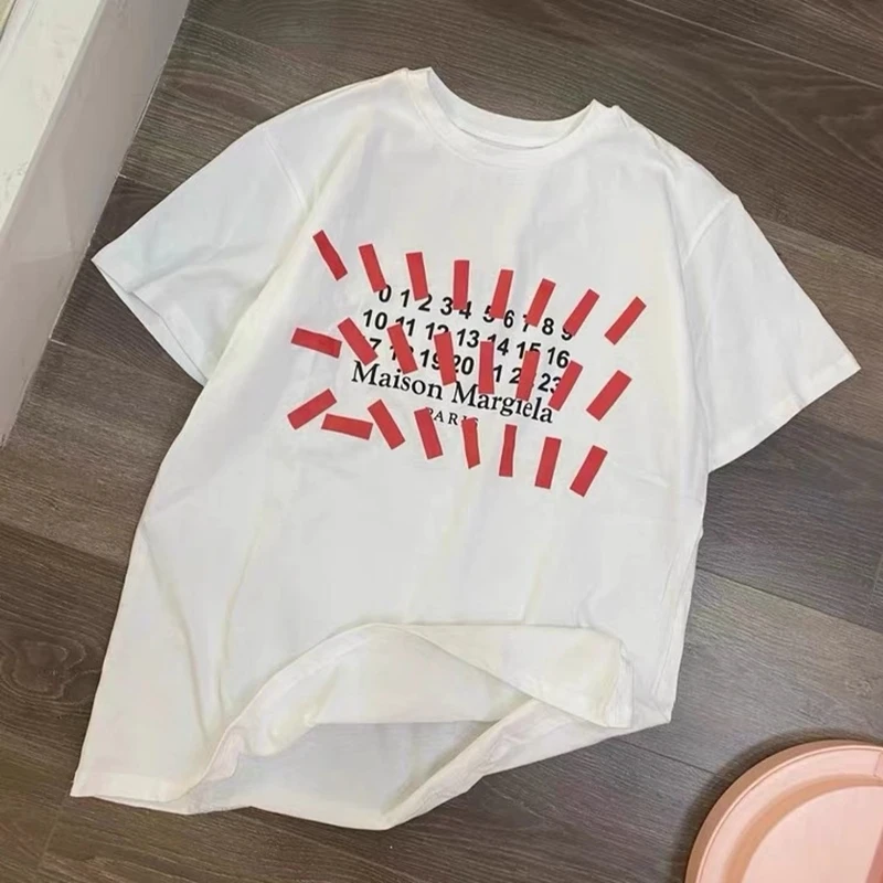 

Women Summer White Cotton Letter Print T-shirt Ladies Casual Streetwear Fashion Tees Lovers Loose O-Neck Short Sleeve Tops