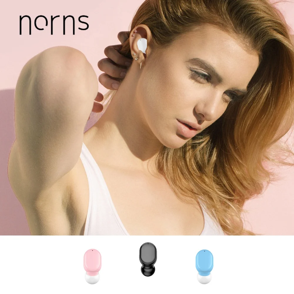 Norns спортивные наушники для бега женщин милые проводные с шейным ремешком