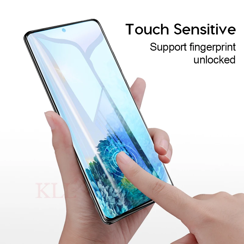 3Pcs Full Cover Curved Edge Tempered Glass for Samsung Galaxy S20 Plus Screen Protector for Samsung S20 Ultra Protective Glass