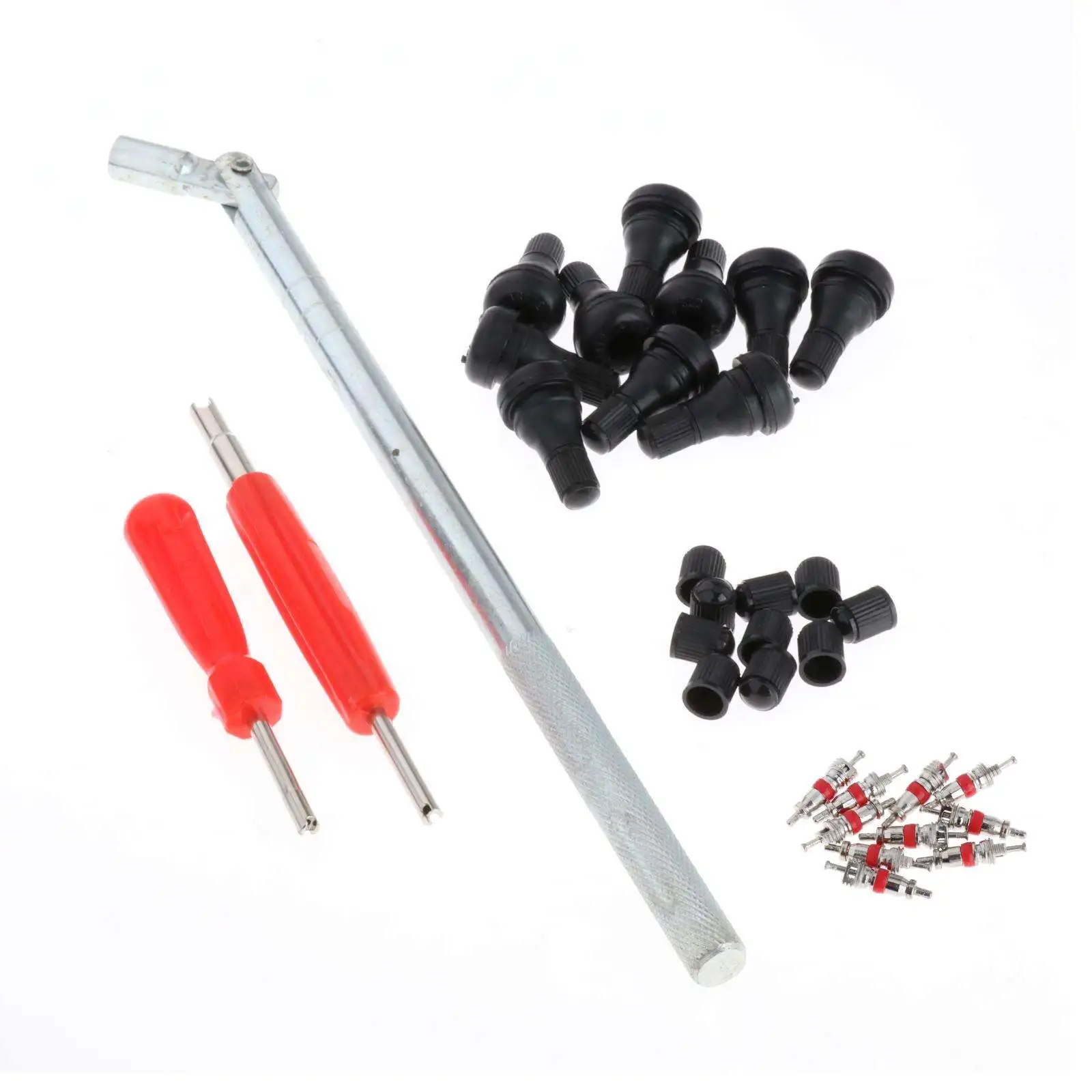 

Car Tire Repair Tool Kit Copper Nickel-Plated Single Head Valve Core Remover Set Fits for Automobile Bicycle RV Electric