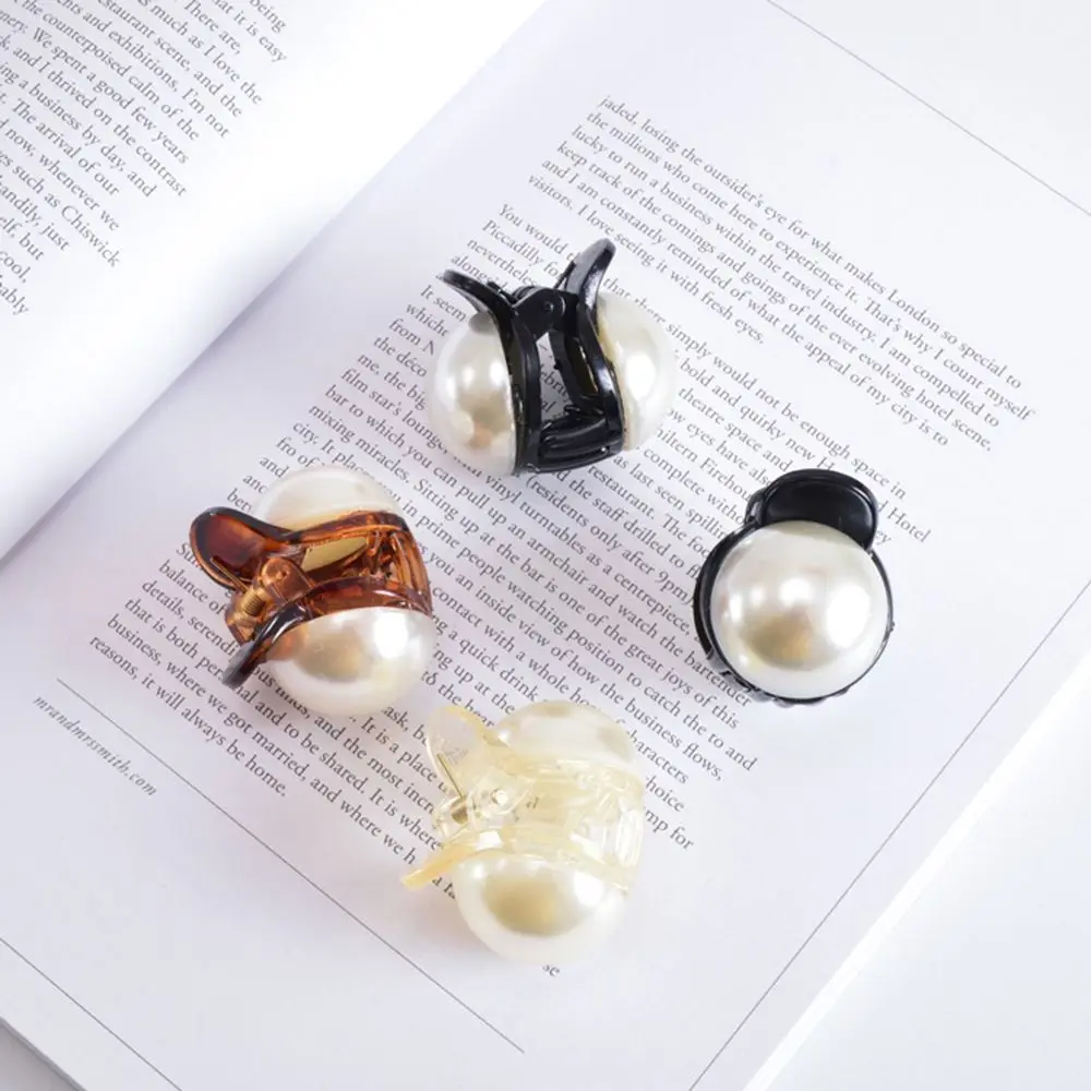 Корейские милые круглые мини шпильки с жемчугом для женщин и девочек заколки