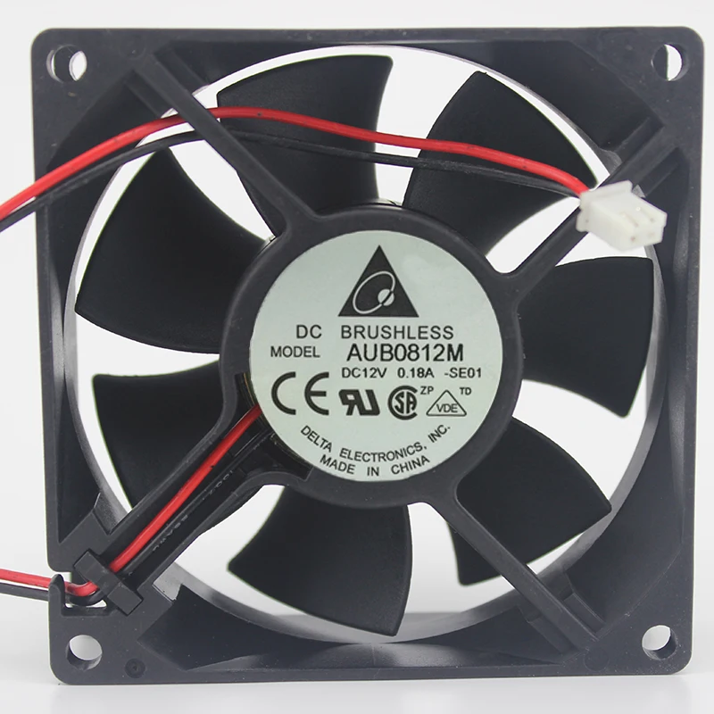 

AFB0812H L M SH VH HH 8cm Cm 8025 Mute 12V Chassis Cooling Fan