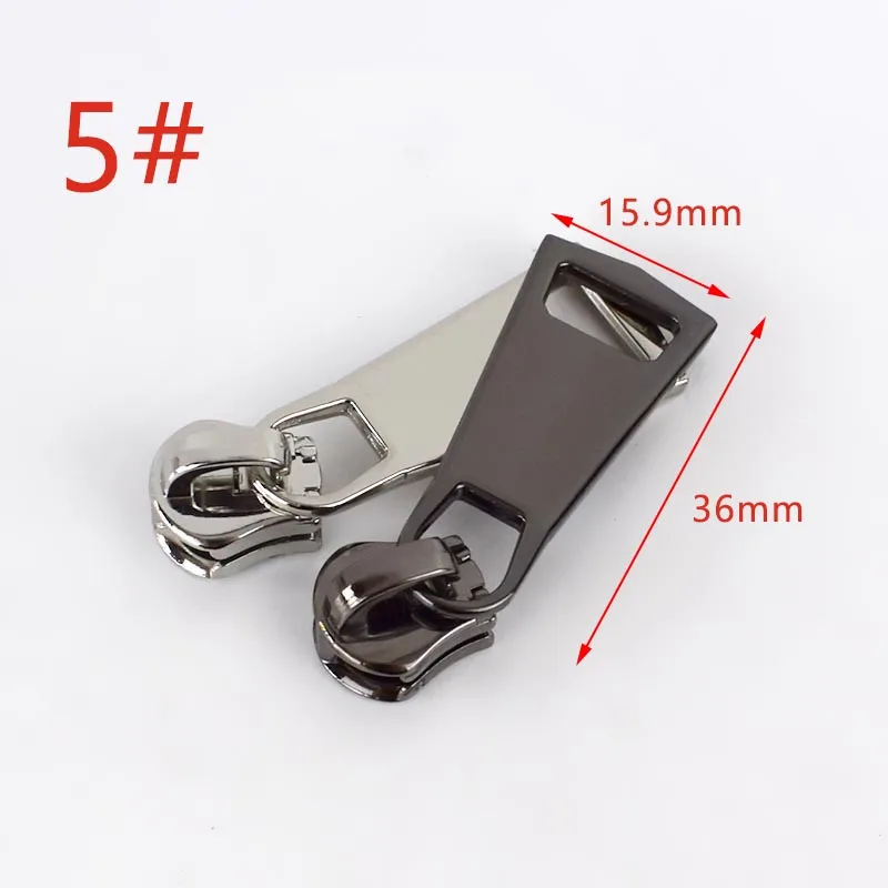 5Pcs Zipper Sliders for 5# 8# 15# Metal Zips Clothes Zippers Head Zip Repair Kits Replacement Slider Tools DIY Sewing Accessory | Дом и сад