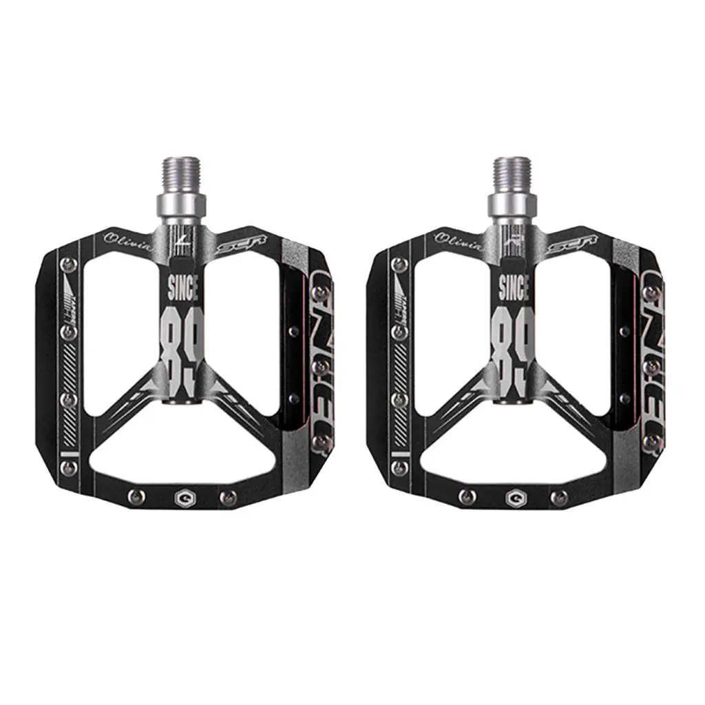 

1 Pair Aluminium Alloy Mountain Road Bike Bearings Treadle Pedals Cycling Bike Pedals 105x100x15mm