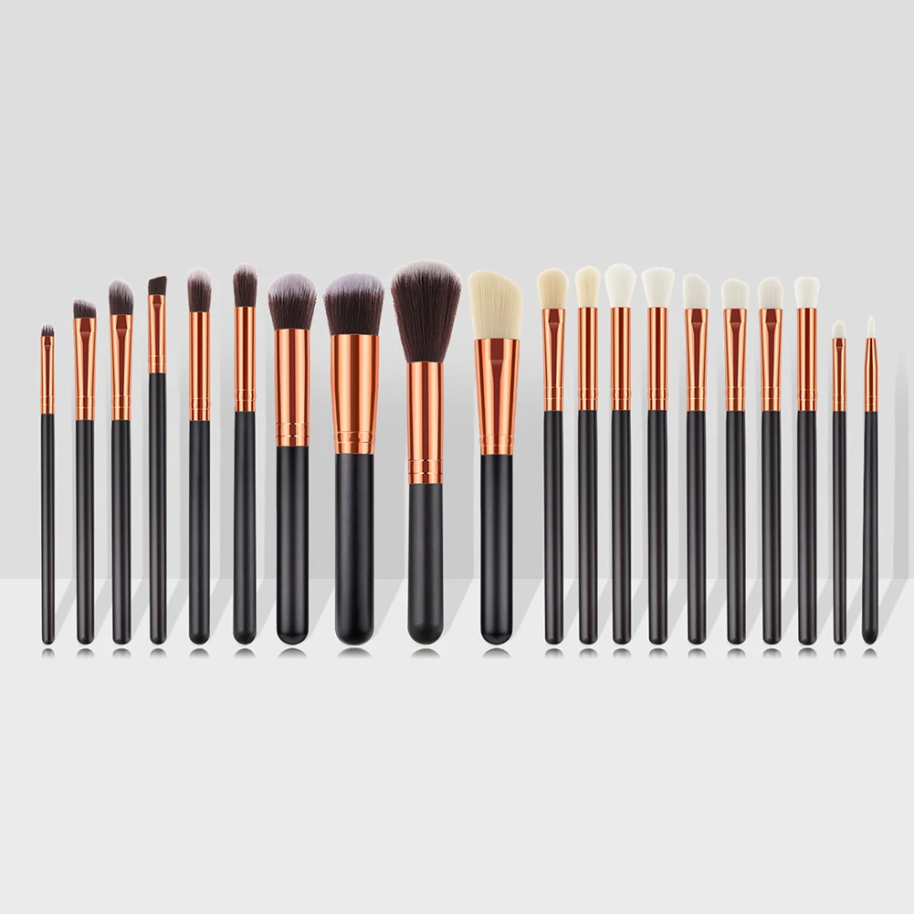 

20pcs Makeup Brushes Cosmetic Brushes for Foundation Powder Blush Concealers Eye Shadows Kit Black Pen MH88