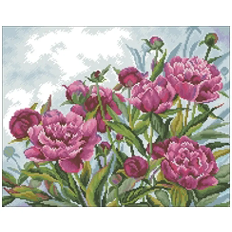 

Узоры пионов, Счетный крест, 11CT, 14CT, 18CT, китайские наборы для вышивки крестом, наборы для рукоделия, домашний декор