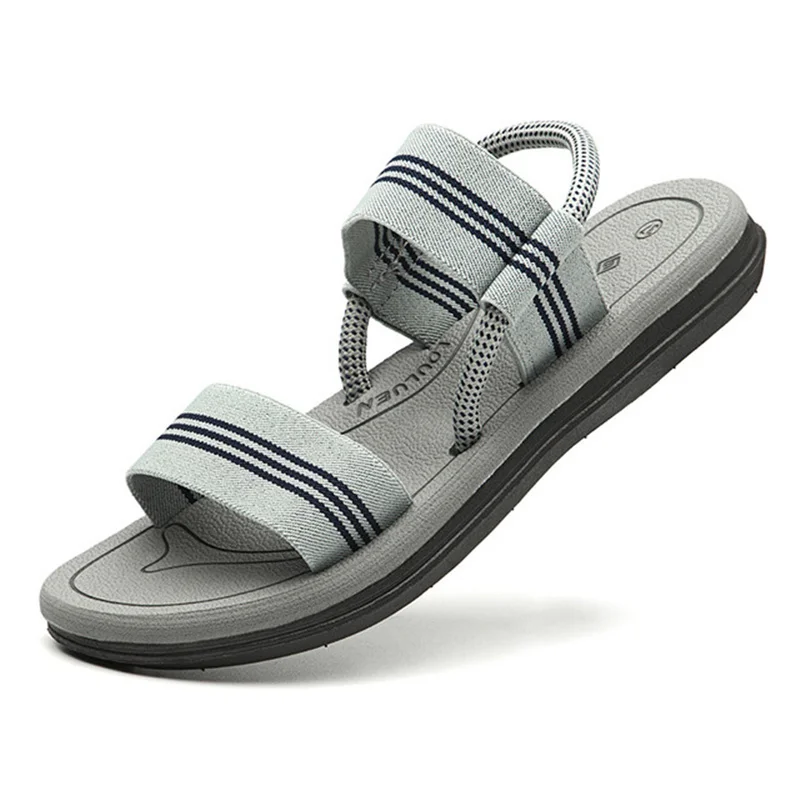 

DELFINE couple sandals 2021 new summer men and women elastic band beach shoes outdoor fashion slippers