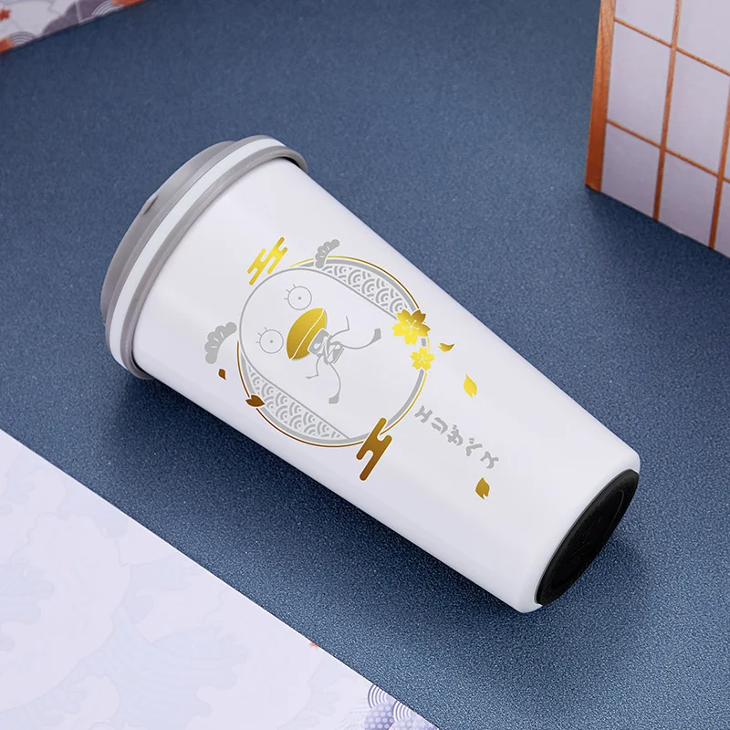 

[Gintama] Anime Gintoki Cup Bottle Stainless Steel Manga Role Action figure Cosplay Gift