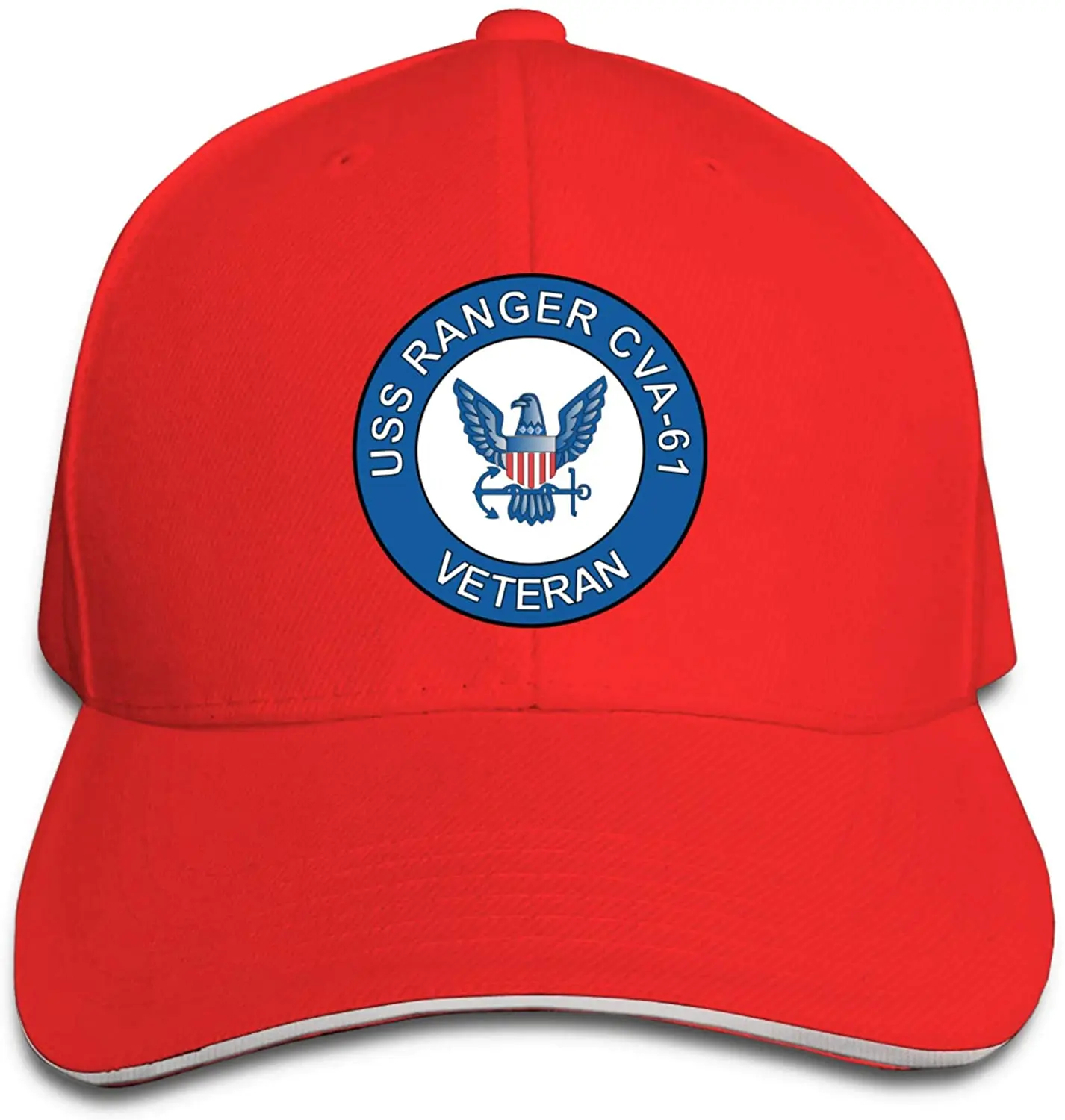 

USS Ranger Cva-61 Veteran Baseball Caps Sandwich Caps