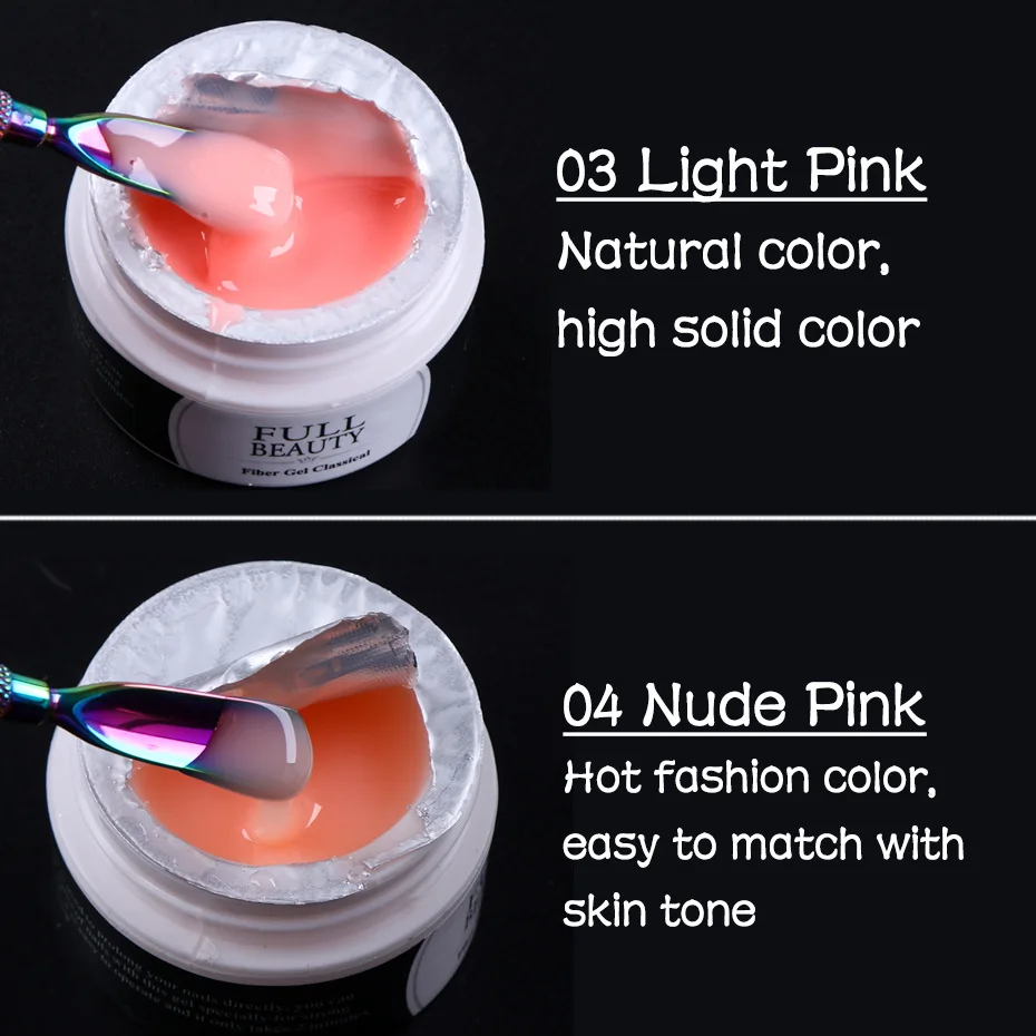 Гель для наращивания ногтей быстросъемный 15 мл толстый акриловый УФ-гель