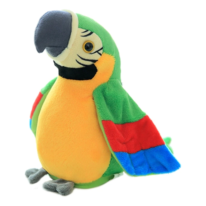 

Электрический плюшевый костюм попугая говоря говорящая повторяет развевающийся образование Моделирование Птица