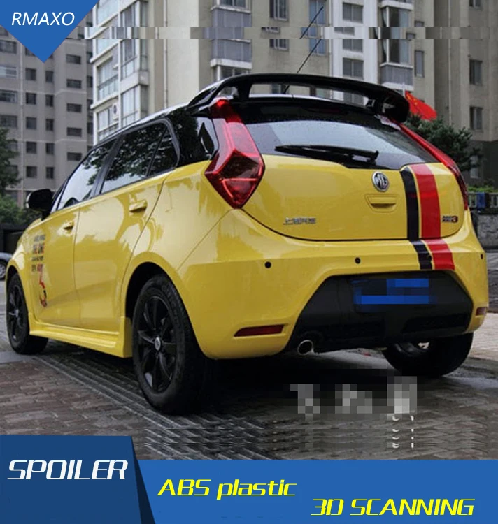 Для morris Гаражи MG 3 спойлер высокое качество абс материал заднее крыло автомобиля