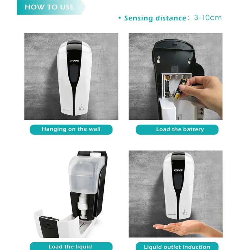 

Smart Hygienic Auto Foam Soap Dispenser Wall Mounted Sanitizer Dispenser