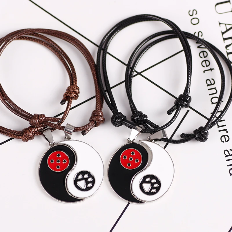 

2021 New 2 Piece Ladybug Bracelet For Women Chinese Style Tai Chi Pendant Couple Bracelet Fashion Jewelry Gift