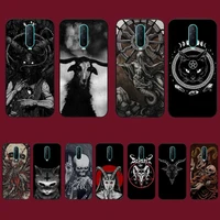 yinuoda demonic satanic scary skull phone case for vivo y91c y11 17 19 17 67 81 oppo a9 2020 realme c3