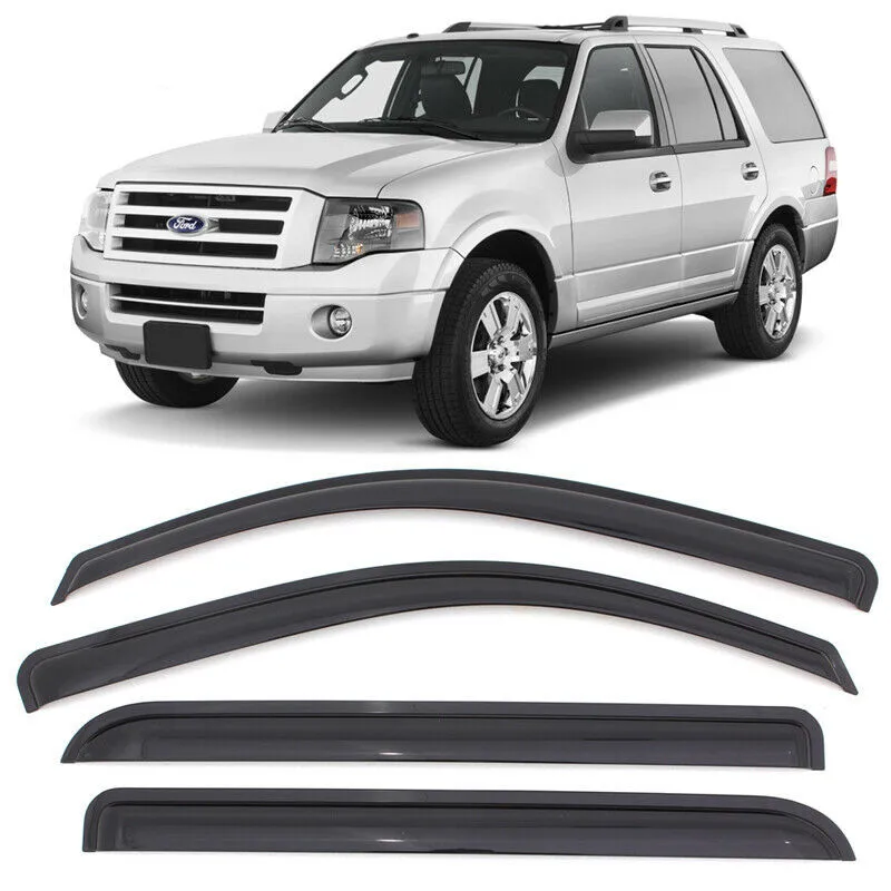 Подходит для 97-17 Ford Expedition 98-17 Lincoln Navigator Window Visors 4 шт набор акриловый Global БЕСПЛАТНАЯ