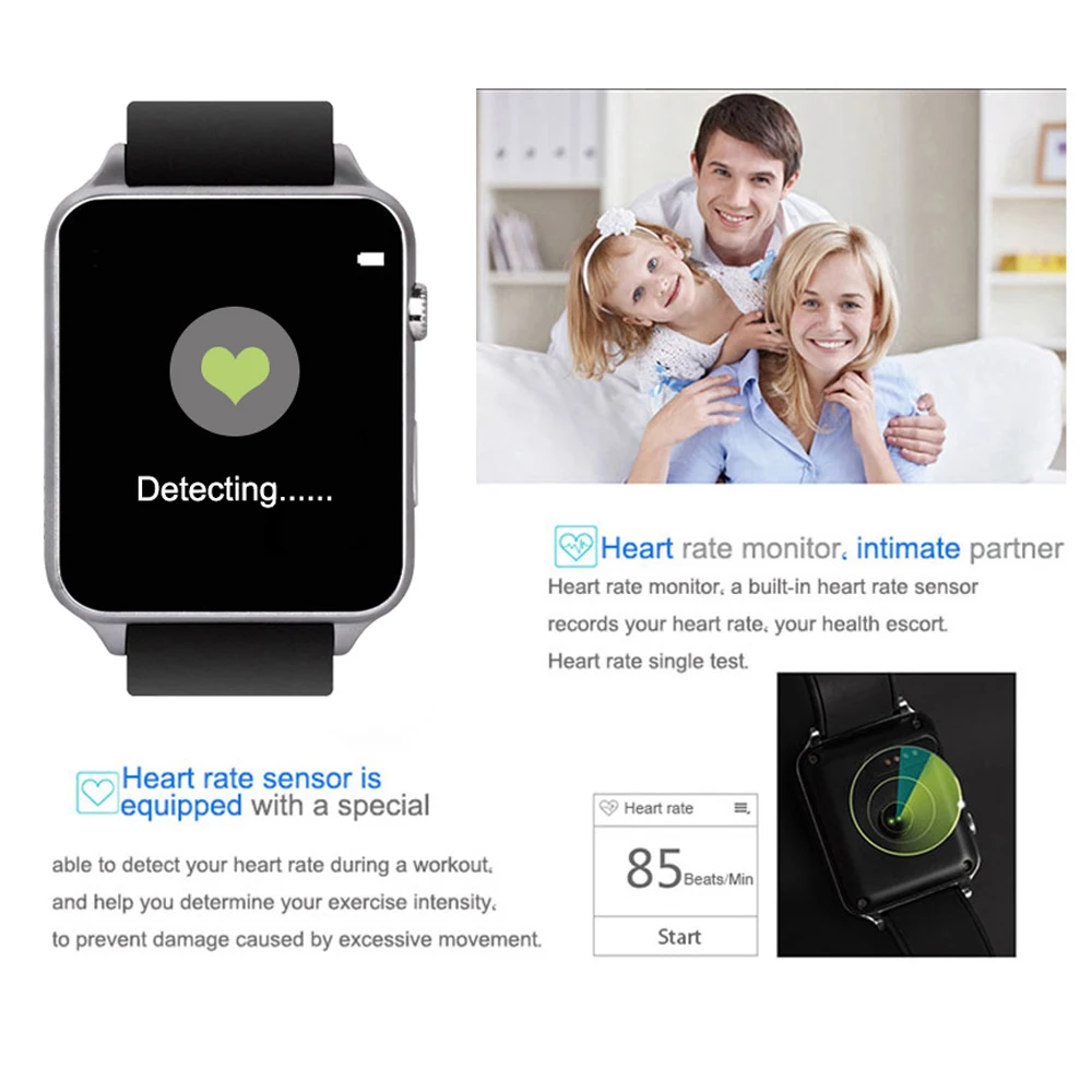 Kaimorui GT88 Смарт часы Android Шагомер трекер сердечного ритма освещение спортивные