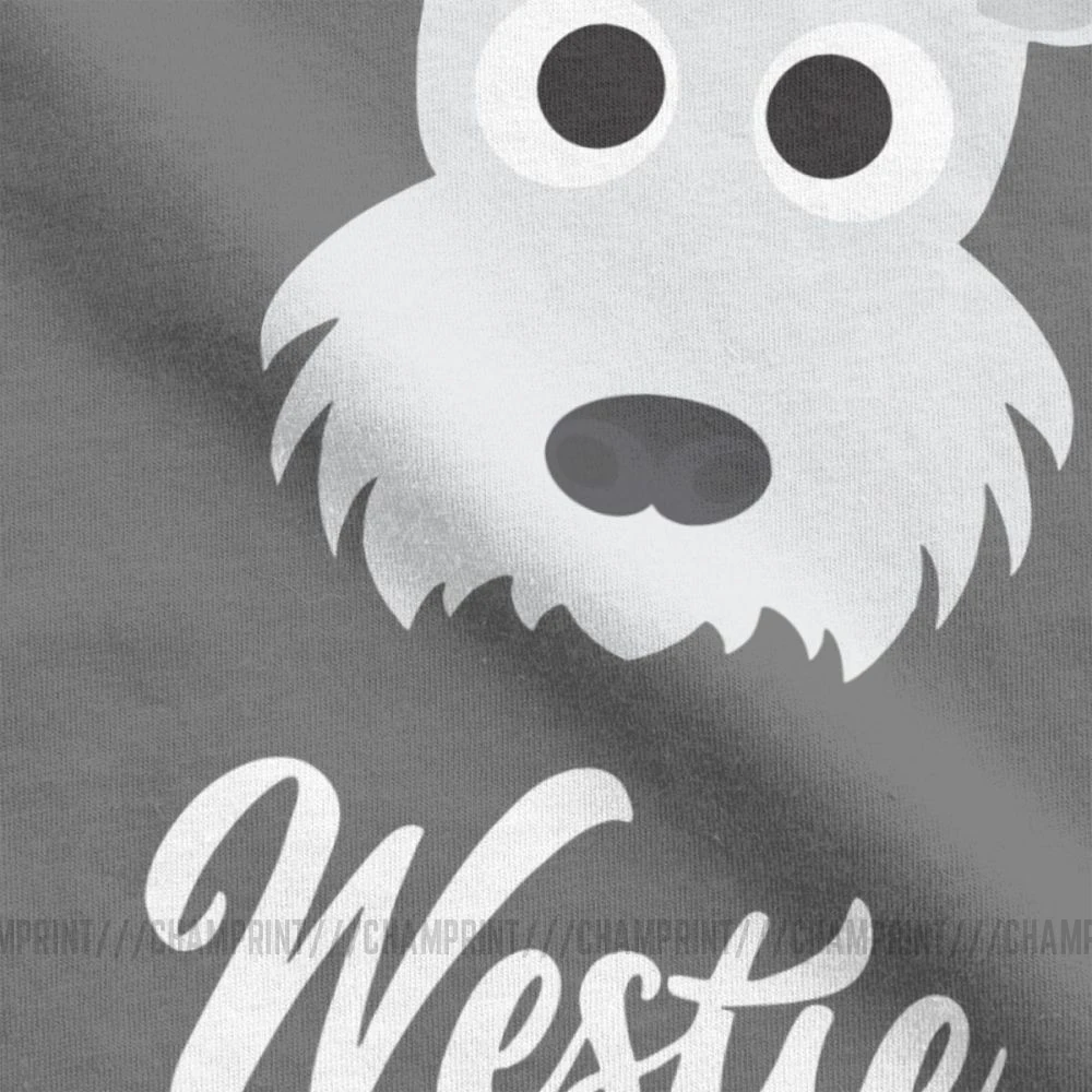 Мужская футболка Westie West Highland белая с изображением собаки терьера потрясающая из