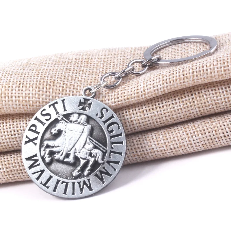 Брелок MIDY Knight Templar из сплава с надписью Sigillum военный Xpisti винтажный подвеской