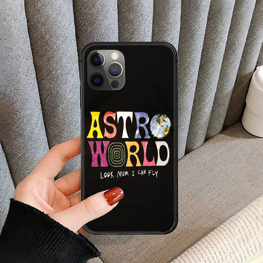 

rapper Travis Scott singer Phone Case cover For iphone 5 5S 6 6S PLUS 7 8 11 12 mini X XR XS PRO SE 2020 MAX black hoesjes 3D