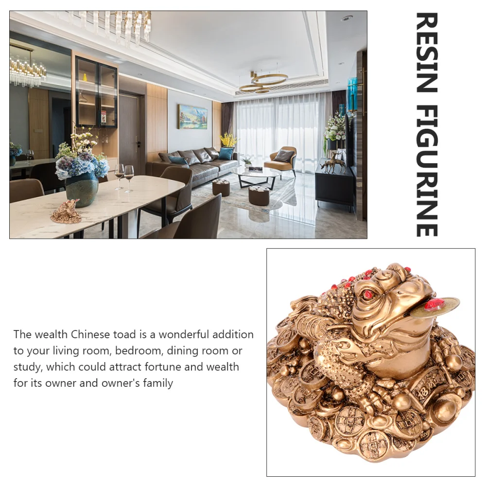 Китайская жаба фигурки животных креативные фэн шуй деньги богатство поделки