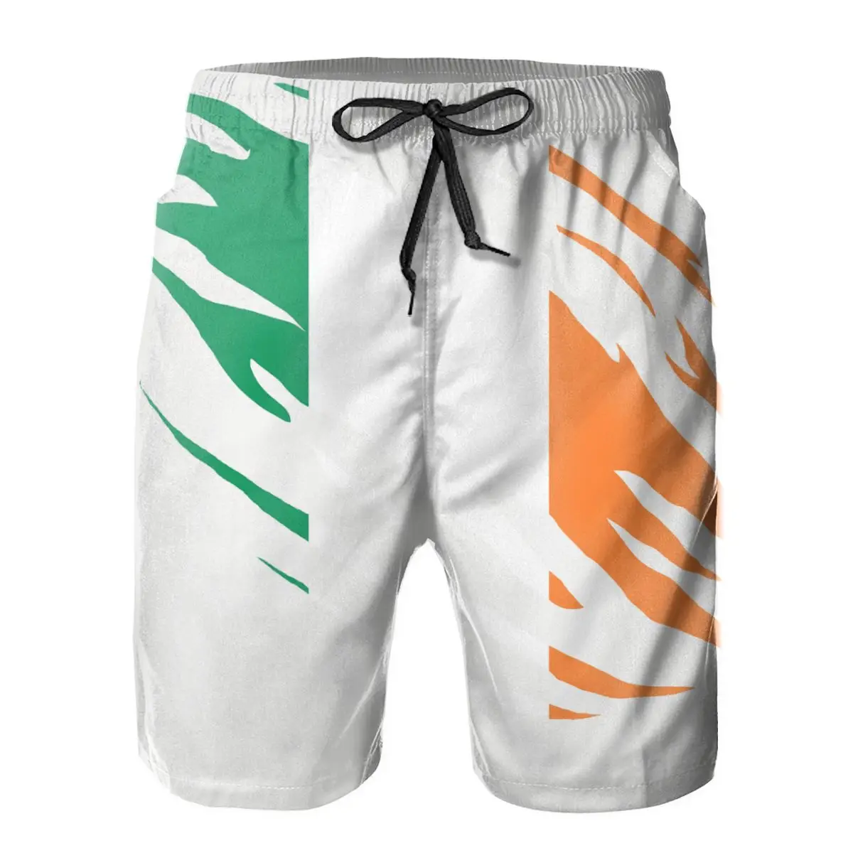 

R333 basketball Stylized Flag Of Ireland Short Breathable Quick Dry Funny Novelty Hawaii Pants
