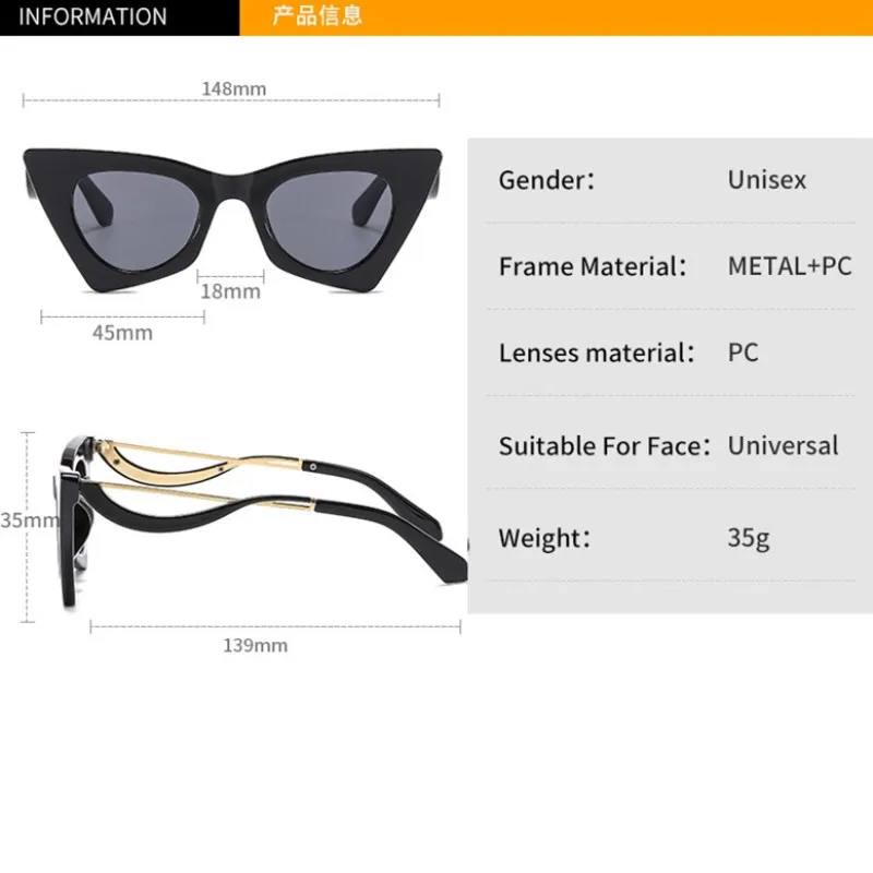 

2021 New Cat Eye Seay Designer Sunglasses For Women Leopard Sun Glasses Vintage Elegant Eyeglasses Trend Fashion Black Shades