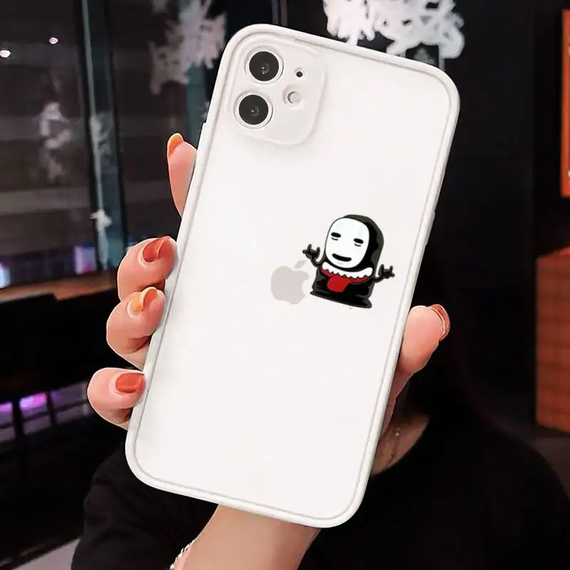 

Japan cartoon Totoro Spirited Away Phone Cases matte transparent For iphone 7 8 11 12 plus mini x xs xr pro max cover