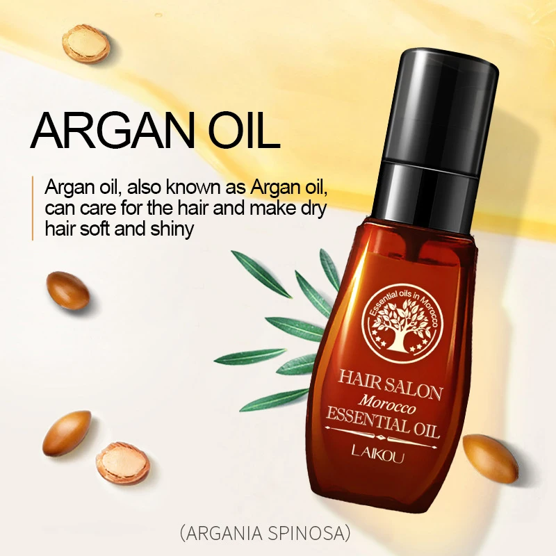

40ML Moroccan Pure Argan Oil Hair Essential Oil Growth Anti Hair Loss Dry Damaged Repair Multi-functional Hair & Scalp Care