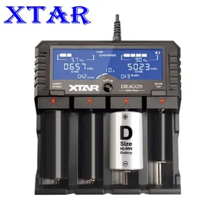 xtar dragon vp4 plus smart battery charger set pouch probe adapter car charger fast charging cargador 18650 battery charger xtar free global shipping