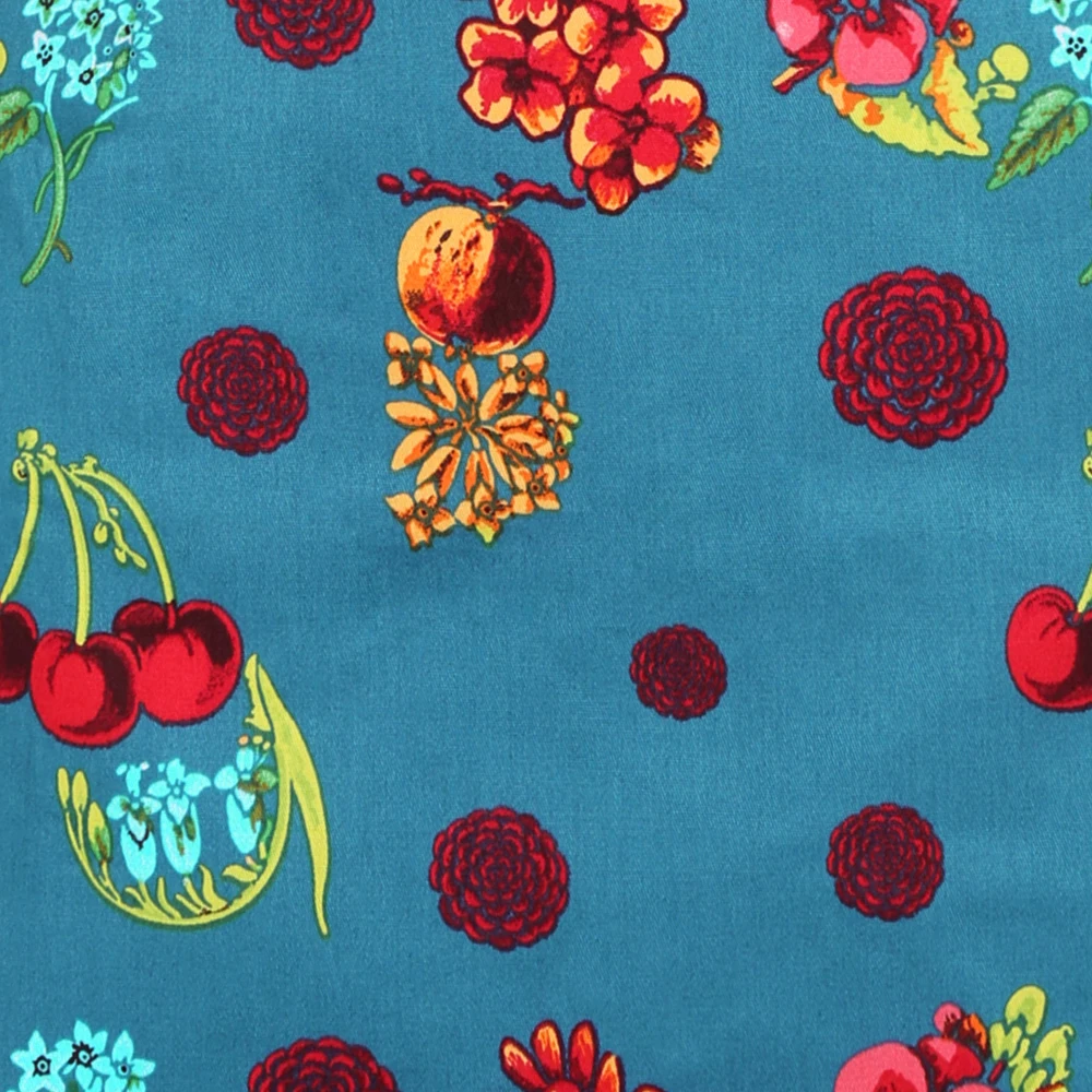 

Steampunk 50S Retro Vintage Floral Cherry Skirt SS0008 Women Summer Mini Skirt Ladies Beach Short Sexy Skirts rokken