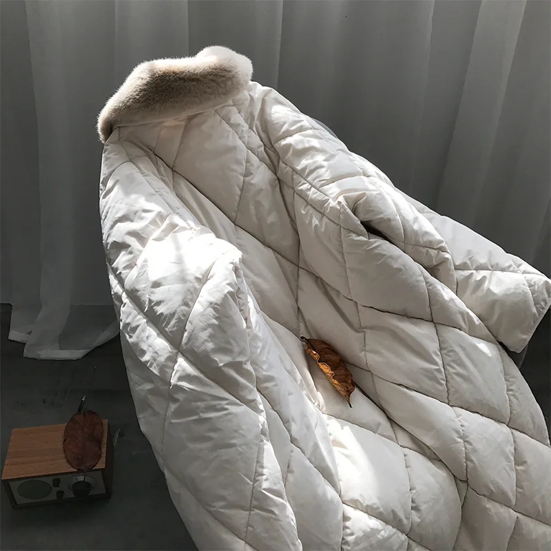 Mooirue осень зима уличная куртка пальто Femme длинная хлопковая стеганая одежда со стразами свободная пуховая хлопковая свободная парка
