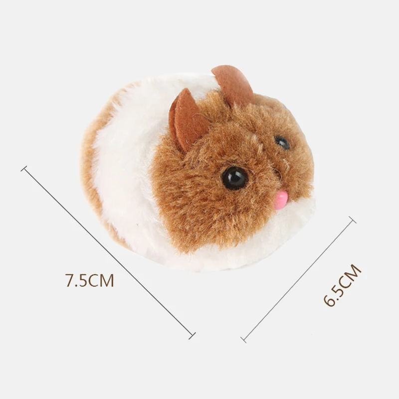 

Cute Cat Toys Plush Fur Toy Shake Movement Mouse Pet Kitten Funny Rat Safety Plush Little Mouse Interactive Toy Gift