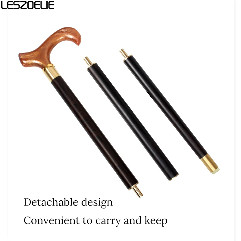 Черная деревянная трость с полимерной ручкой роскошный декоративный тростник