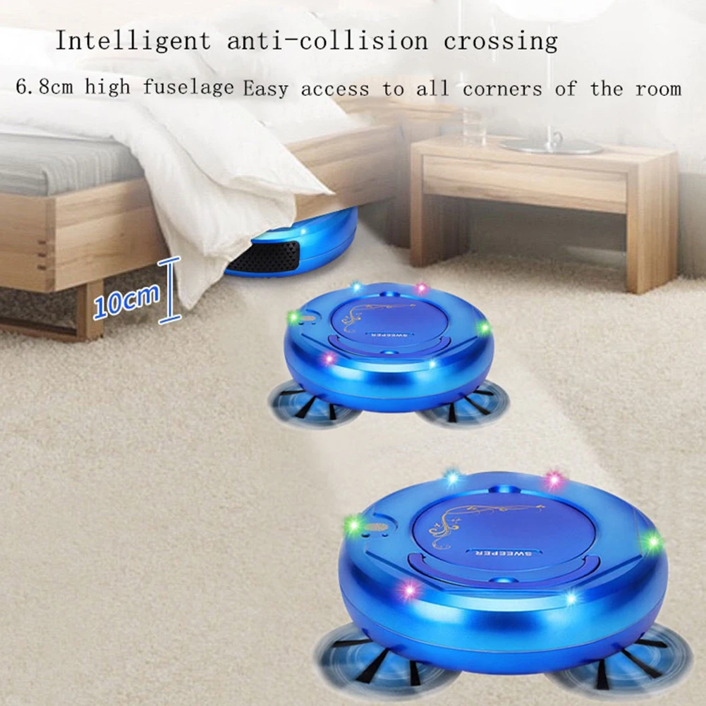 Умный автоматический перезаряжаемый робот для сухой и влажной уборки бытовой