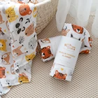 Пеленка из бамбукового хлопка и муслина, очень мягкая и дышащая, 120x120 см