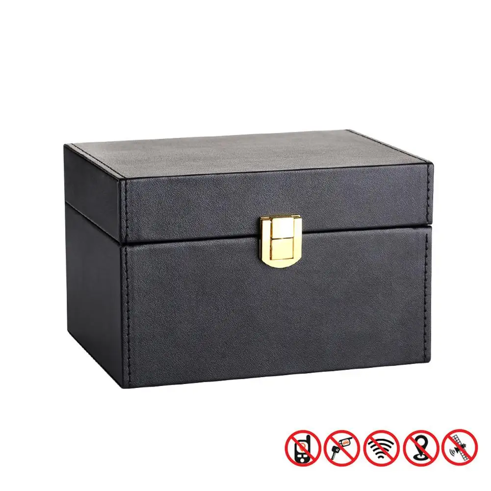 

Keyless Car Key Signal Blocker Box Radiation-proof Mobile Phone Box Bank Card Anti-theft Box Key Safe Blocking Pouch Case Tools
